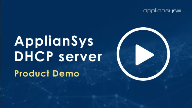 DNSBOX DHCP Product Demo - YouTube Video thumbnail with play icon